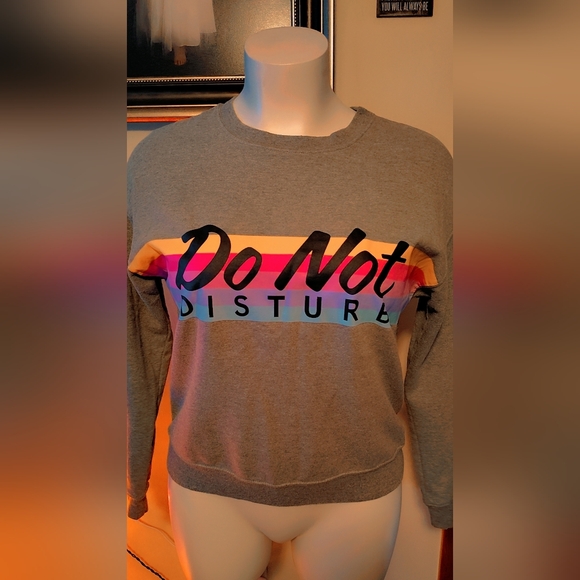 🛍️2/20🛍️Wound Up Gray Sweatshirt with Multicolor Design - Picture 4 of 7
